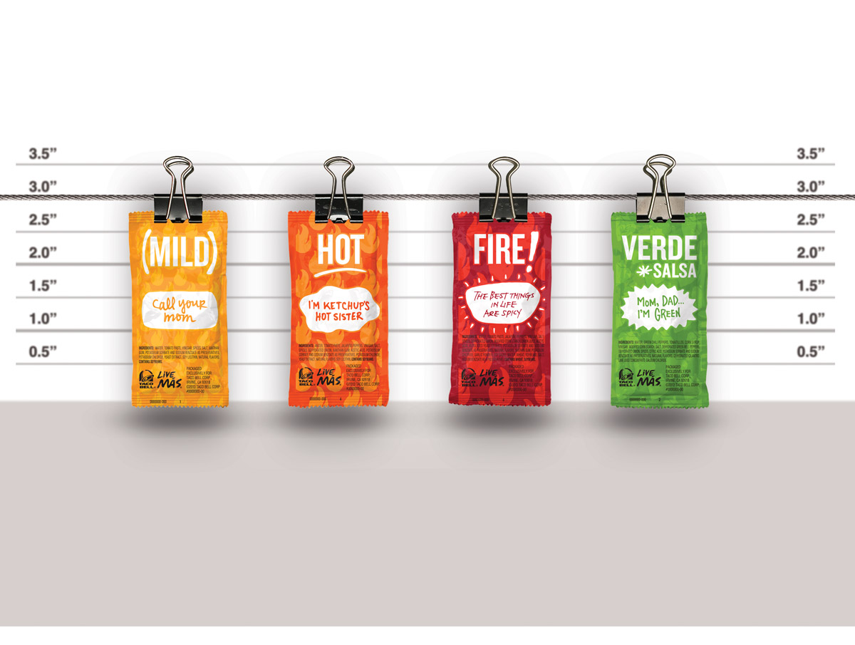 Taco Bell / Sauce Packets Packaging Projects Meat and Potatoes